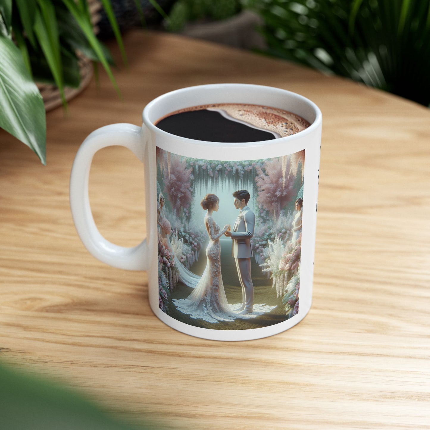 Couples Wedding mug, Sublimation mug, (11oz, 15oz)